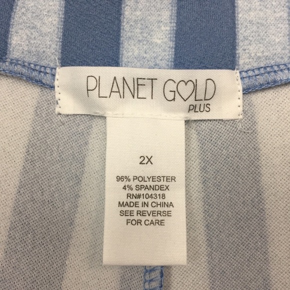 PLANET Gold Plus Striped Paper Bag Waist Pants - Picture 12 of 13
